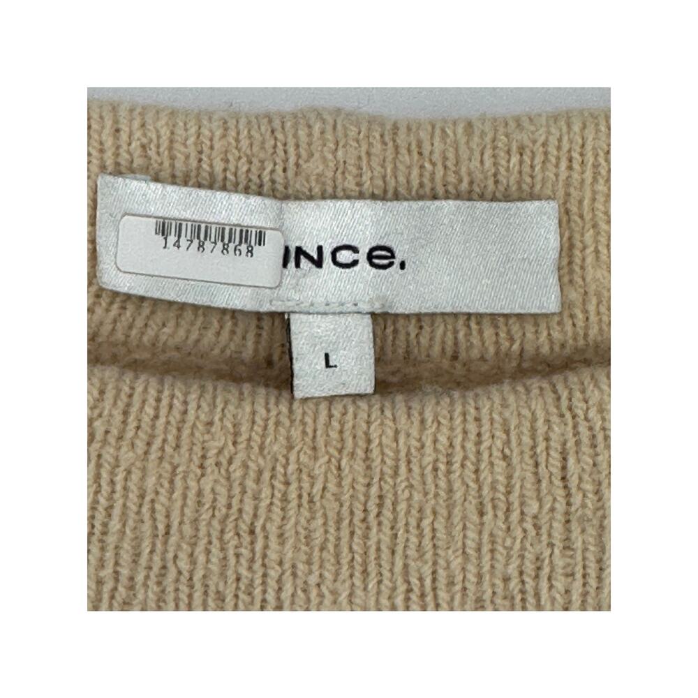 Vince Wool Blend Wide Leg Pants Cropped Oatmeal Beige Cozy Comfy Stretch… - Picture 5 of 13